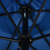 NNEVL Outdoor Parasol with Metal Pole 300x200 cm Azure