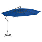 NNEVL Cantilever Umbrella with Aluminium Pole 350 cm Blue