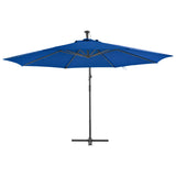 NNEVL Cantilever Umbrella with Aluminium Pole 350 cm Blue
