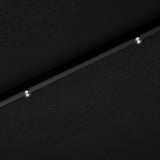 NNEVL Outdoor Parasol with LED Lights and Steel Pole 300 cm Black