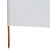 NNEVL 3-panel Wind Screen Fabric 400x80 cm Sand White