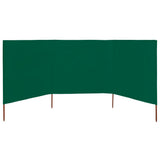 NNEVL 3-panel Wind Screen Fabric 400x80 cm Green