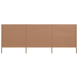 NNEVL 3-panel Wind Screen Fabric 400x80 cm Taupe