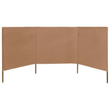 NNEVL 3-panel Wind Screen Fabric 400x80 cm Taupe