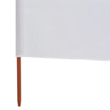 NNEVL 3-panel Wind Screen Fabric 400x160 cm Sand White