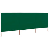 NNEVL 3-panel Wind Screen Fabric 400x160 cm Green