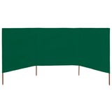 NNEVL 3-panel Wind Screen Fabric 400x160 cm Green