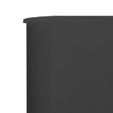 NNEVL 3-panel Wind Screen Fabric 400x160 cm Anthracite
