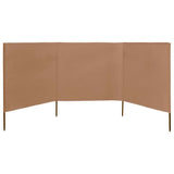 NNEVL 3-panel Wind Screen Fabric 400x160 cm Taupe