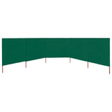 NNEVL 5-panel Wind Screen Fabric 600x80 cm Green