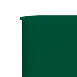 NNEVL 5-panel Wind Screen Fabric 600x80 cm Green