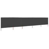 NNEVL 5-panel Wind Screen Fabric 600x80 cm Anthracite