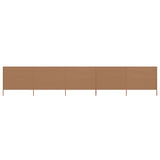 NNEVL 5-panel Wind Screen Fabric 600x80 cm Taupe