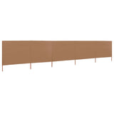 NNEVL 5-panel Wind Screen Fabric 600x80 cm Taupe