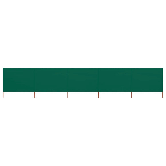 NNEVL 5-panel Wind Screen Fabric 600x120 cm Green
