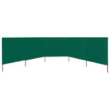 NNEVL 5-panel Wind Screen Fabric 600x120 cm Green