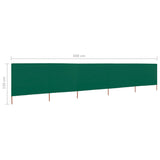 NNEVL 5-panel Wind Screen Fabric 600x120 cm Green