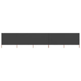NNEVL 5-panel Wind Screen Fabric 600x120 cm Anthracite