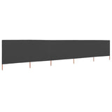 NNEVL 5-panel Wind Screen Fabric 600x120 cm Anthracite