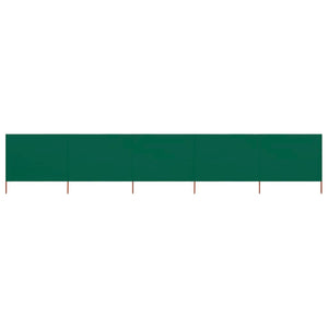 NNEVL 5-panel Wind Screen Fabric 600x160 cm Green