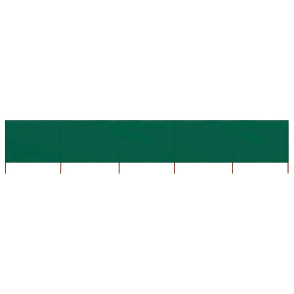 NNEVL 5-panel Wind Screen Fabric 600x160 cm Green