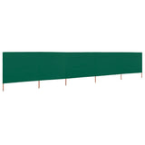 NNEVL 5-panel Wind Screen Fabric 600x160 cm Green