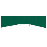 NNEVL 5-panel Wind Screen Fabric 600x160 cm Green