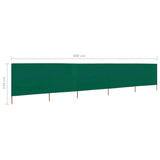 NNEVL 5-panel Wind Screen Fabric 600x160 cm Green
