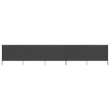 NNEVL 5-panel Wind Screen Fabric 600x160 cm Anthracite