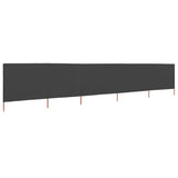 NNEVL 5-panel Wind Screen Fabric 600x160 cm Anthracite