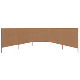 NNEVL 5-panel Wind Screen Fabric 600x160 cm Taupe