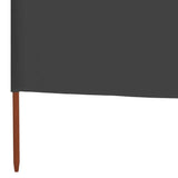 NNEVL 6-panel Wind Screen Fabric 800x120 cm Anthracite