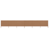 NNEVL 6-panel Wind Screen Fabric 800x120 cm Taupe