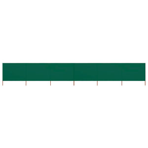 NNEVL 6-panel Wind Screen Fabric 800x160 cm Green