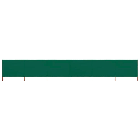NNEVL 6-panel Wind Screen Fabric 800x160 cm Green