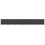 NNEVL 6-panel Wind Screen Fabric 800x160 cm Anthracite