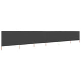 NNEVL 6-panel Wind Screen Fabric 800x160 cm Anthracite