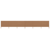 NNEVL 6-panel Wind Screen Fabric 800x160 cm Taupe