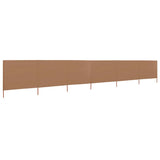 NNEVL 6-panel Wind Screen Fabric 800x160 cm Taupe