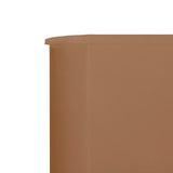 NNEVL 6-panel Wind Screen Fabric 800x160 cm Taupe