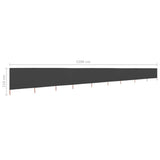 NNEVL 9-panel Wind Screen Fabric 1200x80 cm Anthracite