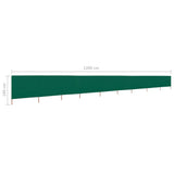 NNEVL 9-panel Wind Screen Fabric 1200x160 cm Green