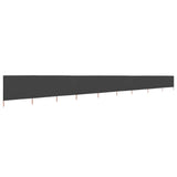 NNEVL 9-panel Wind Screen Fabric 1200x160 cm Anthracite