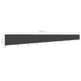 NNEVL 9-panel Wind Screen Fabric 1200x160 cm Anthracite