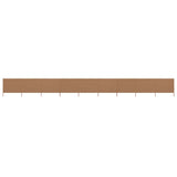 NNEVL 9-panel Wind Screen Fabric 1200x160 cm Taupe