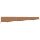 NNEVL 9-panel Wind Screen Fabric 1200x160 cm Taupe