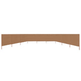 NNEVL 9-panel Wind Screen Fabric 1200x160 cm Taupe