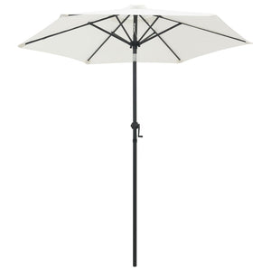 NNEVL Parasol Sand White 200x211 cm Aluminium