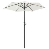 NNEVL Parasol Sand White 200x211 cm Aluminium