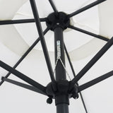NNEVL Parasol Sand White 200x211 cm Aluminium